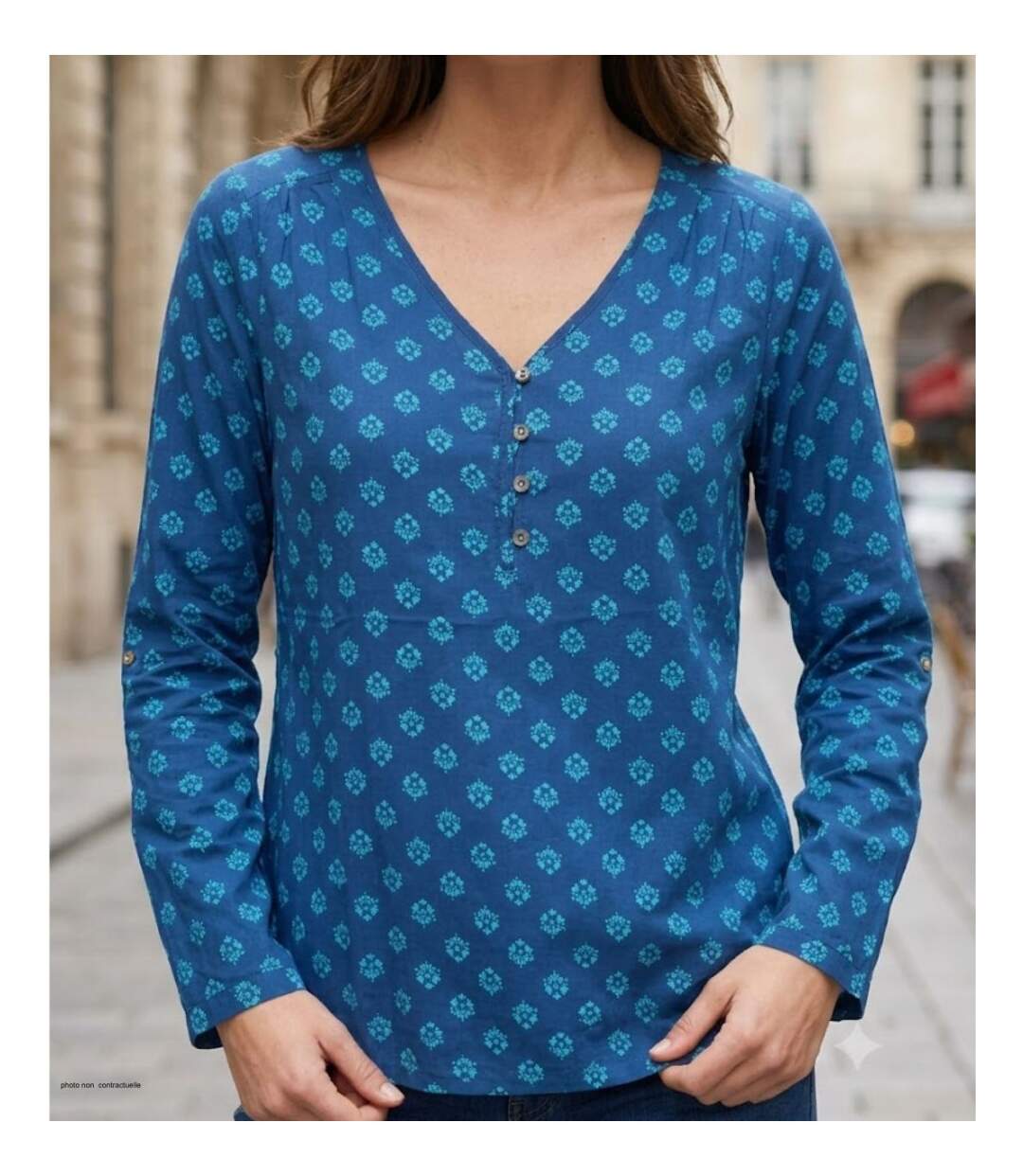 Chemisier Femme MAYFLOWER CROISADE2 Imprimé – Fluidité Élégante et Look Modulable-1