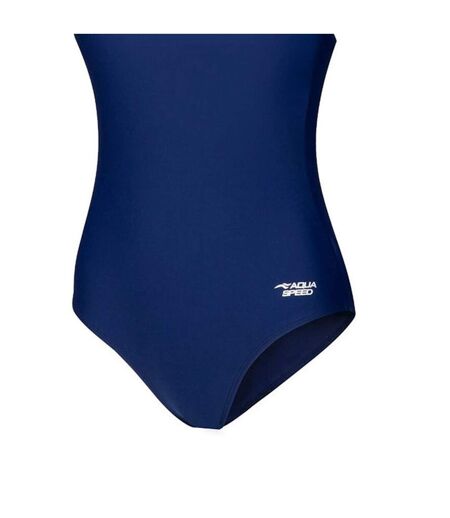 Maillot De Bain 1 Pièce Tina Femme Bleu Marine Aqua Speed