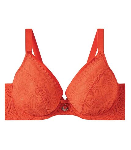 Soutien-gorge à armatures grand maintien orange Sarong