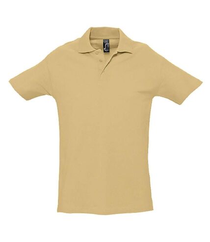 Polo manches courtes - Homme - 11362 - beige sable