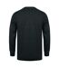 Henbury Mens Crew Neck 12 Gauge Fine Knit Jumper / Sweatshirt (Grey Marl)