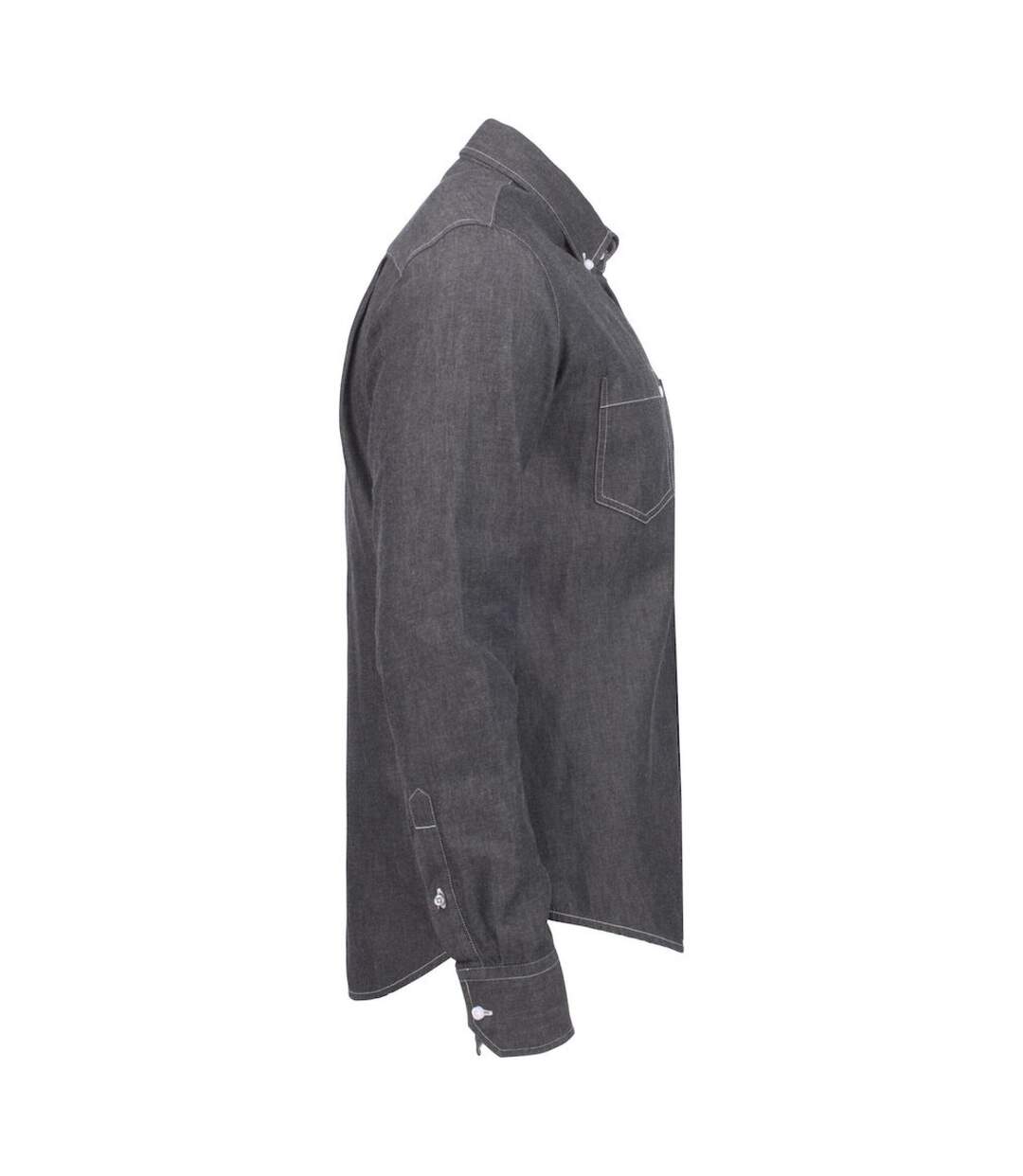 Chemise Jupiter Homme Denim Noir James Harvest-4