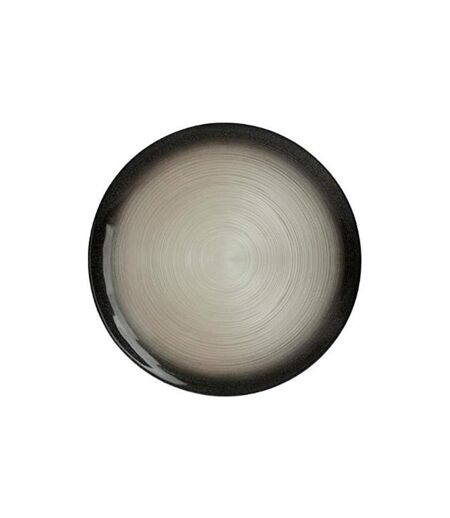 Lot de 6 Assiettes de Présentation Jem 33cm Noir & Argent