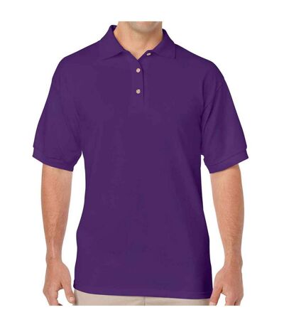 Polo homme violet Gildan