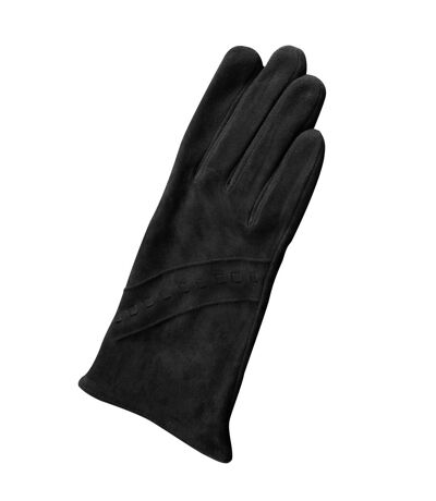 Eastern Counties Leather Womens/Ladies Sian Suede Gloves (Black) - UTEL273