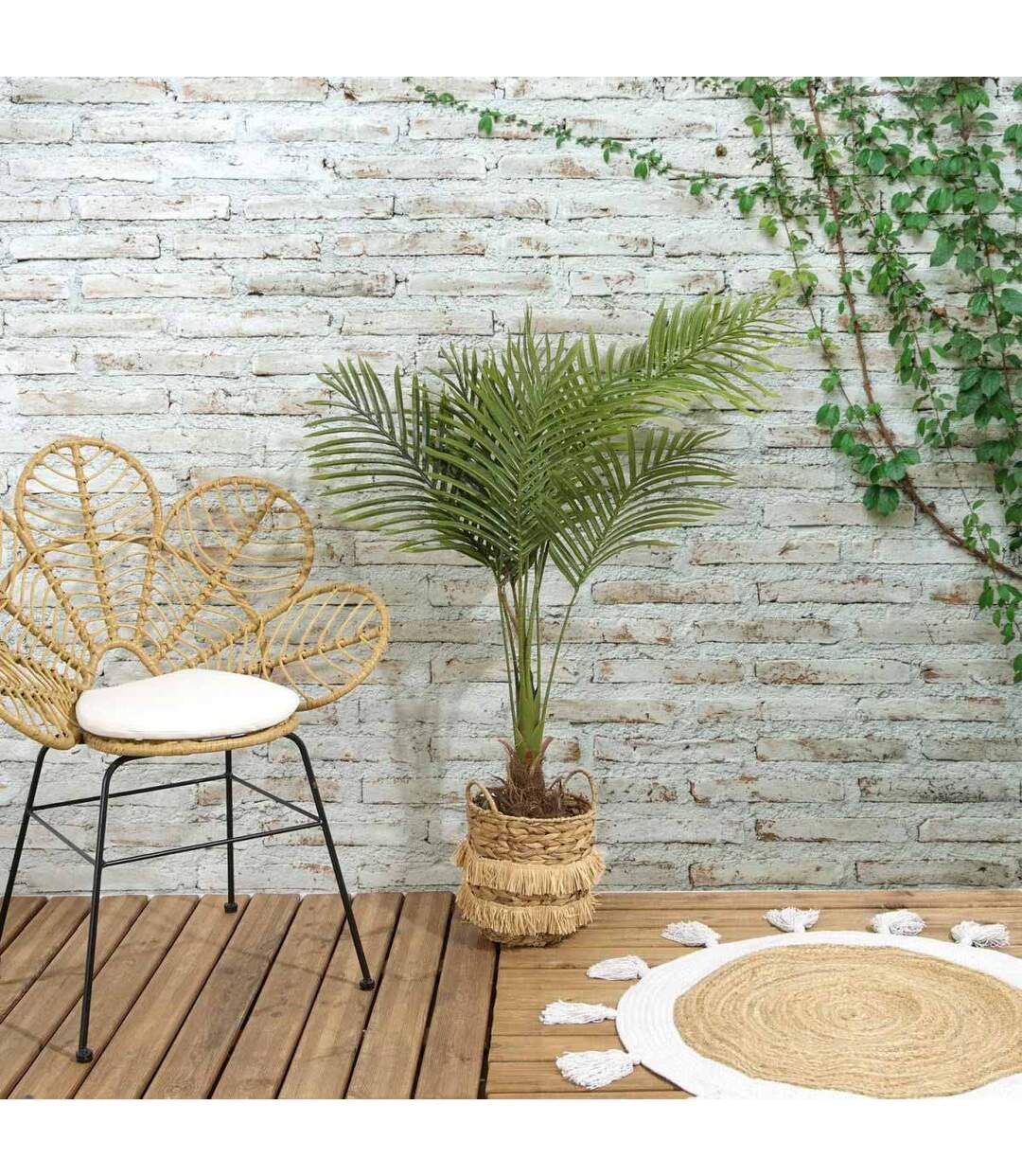 Palmier Artificiel en Pot Wilbur 120cm Vert-2