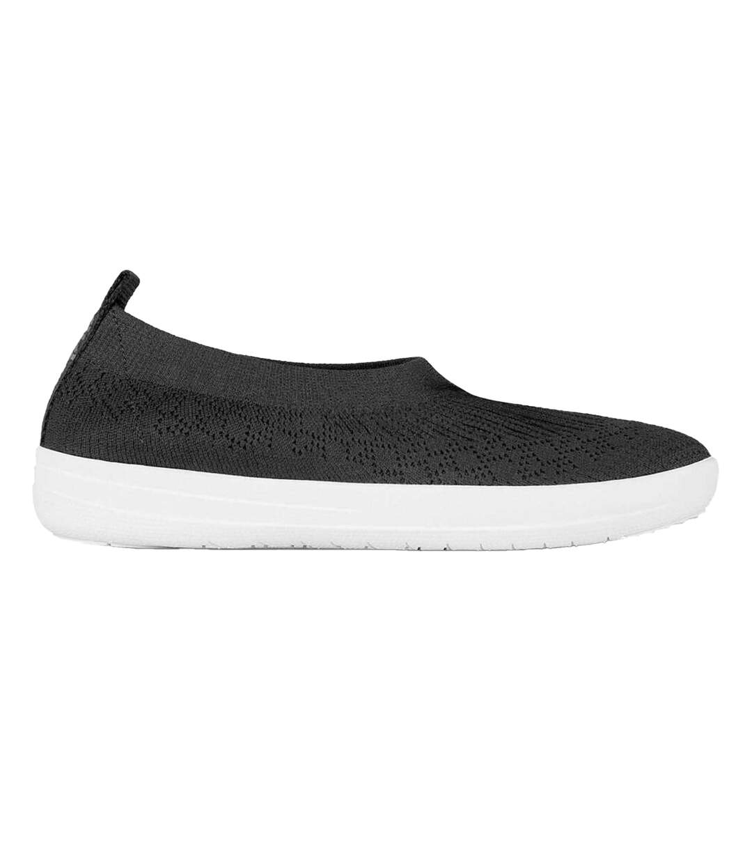 Womens/ladies Uberknit Slip-on Pumps Black FitFlop-2
