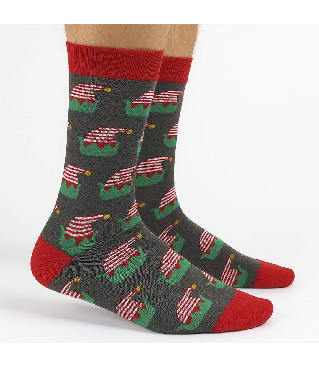12 Pair Multipack Mens Christmas Design Socks-4