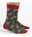 12 Pair Multipack Mens Christmas Design Socks-4