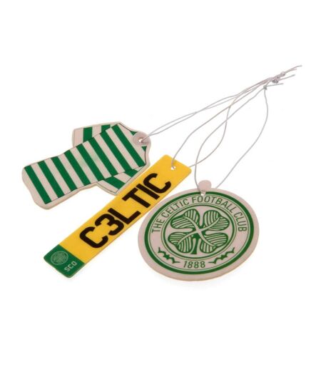 Celtic FC Air Fresheners (Pack Of 3) (Green) (One Size)