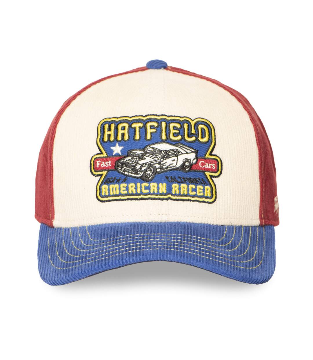 Casquette trucker semi curved avec patch Car Hatfield-1