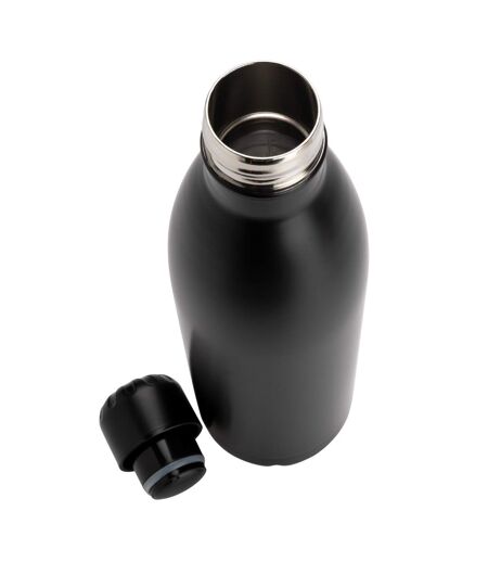 Stainless steel 750ml water bottle one size black XD Collection