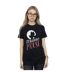 Disney Femmes/Ladies Minnie Mouse Moon Silhouette Coton Boyfriend T-Shirt (Noir) - UTBI36275-2