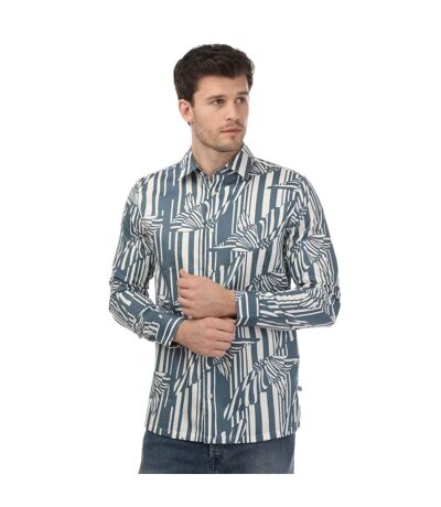 Mens chorley butterfly stripe shirt blue Ted Baker