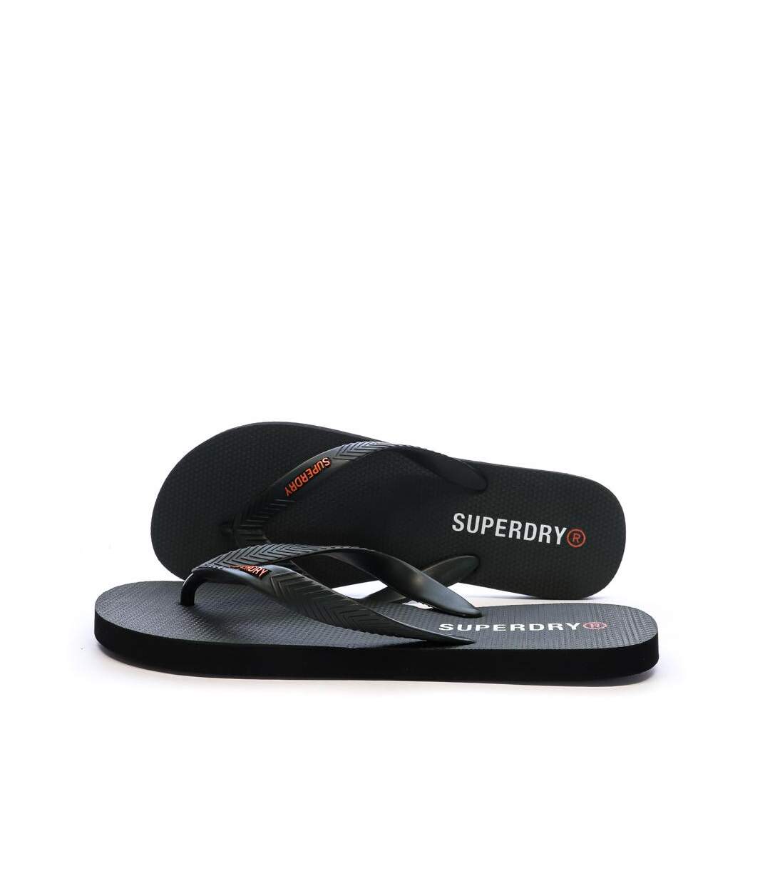 Tongs noir homme superdry core essential flip flop-1