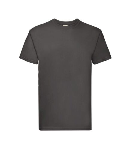Fruit of the Loom Unisex Adult Super Premium Plain T-Shirt (Light Graphite)