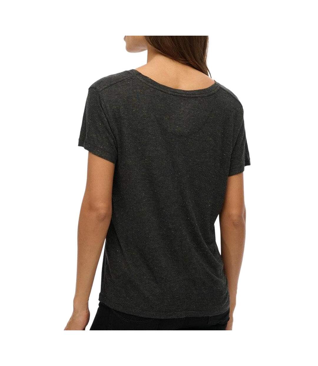 T-Shirt gris foncé femme superdry studioss-2