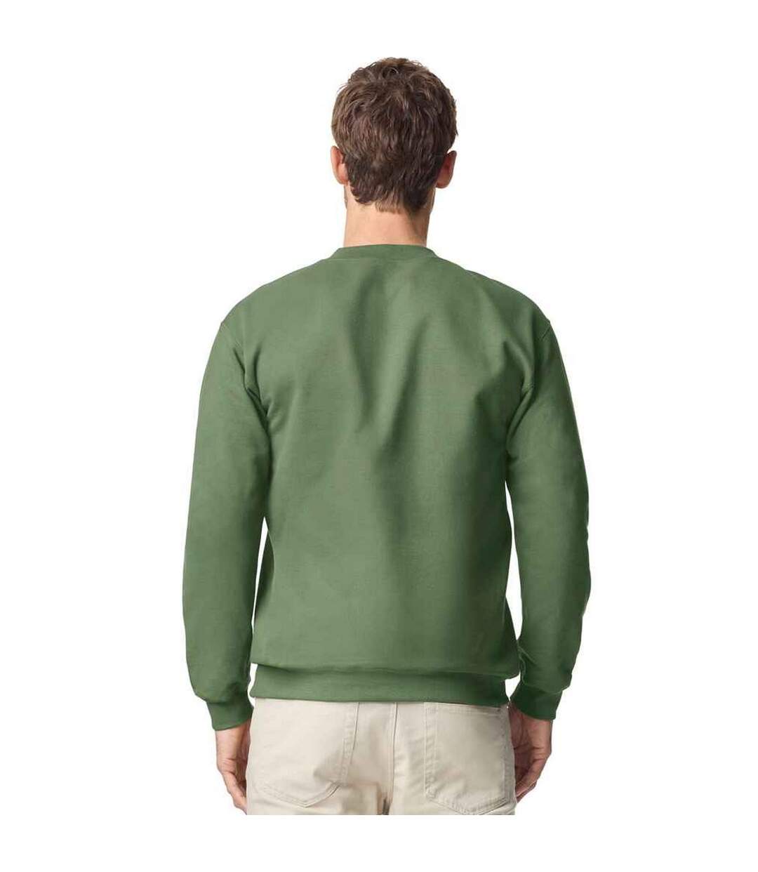 Unisex Adult Softstyle Midweight Quarter Zip Sweatshirt Military Green Gildan-2