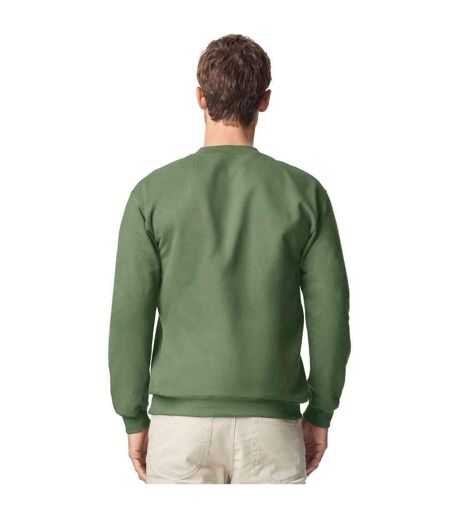 Unisex Adult Softstyle Midweight Quarter Zip Sweatshirt Military Green Gildan