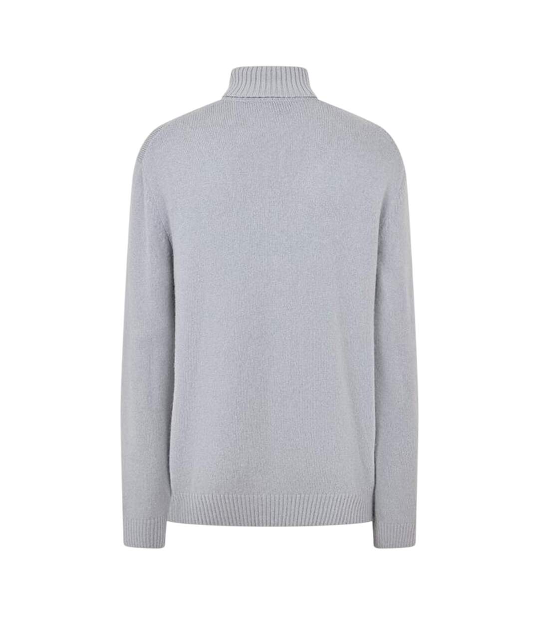 Unisex Adult Ribbed Cuff Sweatshirt Silver Boss-2