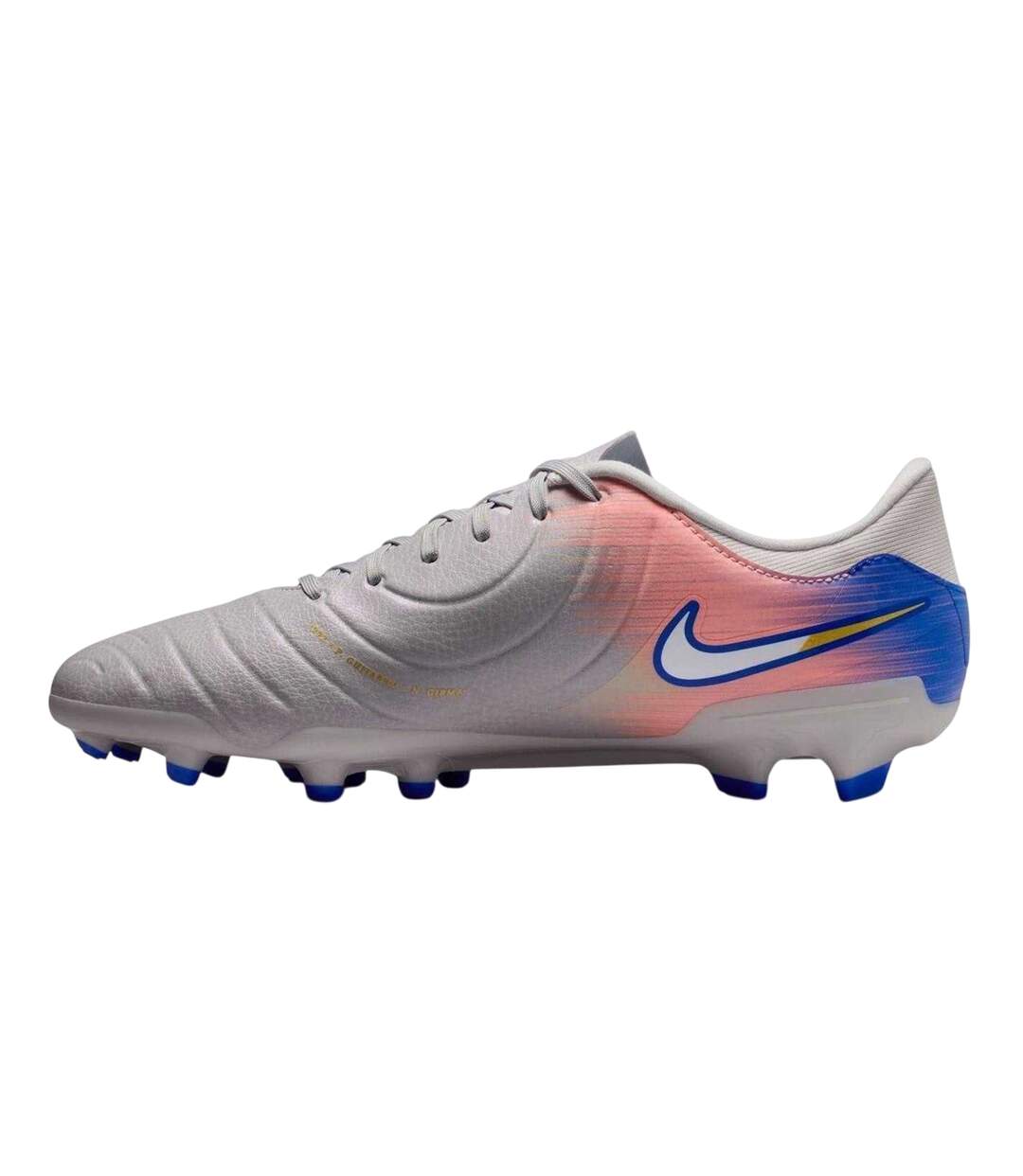 Chaussures De Foot Pour Terrain Ferme Tiempo Legend Adulte Gris Bleu Nike-3