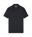 Mens grid polo shirt dark navy Lyle & Scott