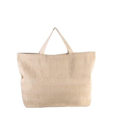 Sac de courses rustic juco taille unique vieux beige Kimood