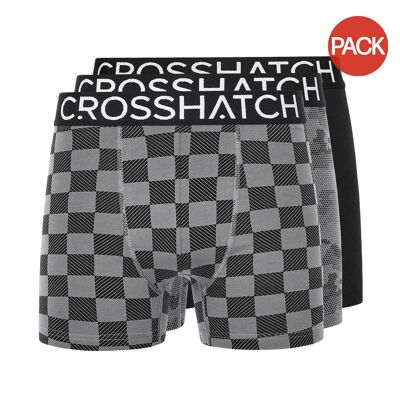 Boxers bresler homme noir Crosshatch