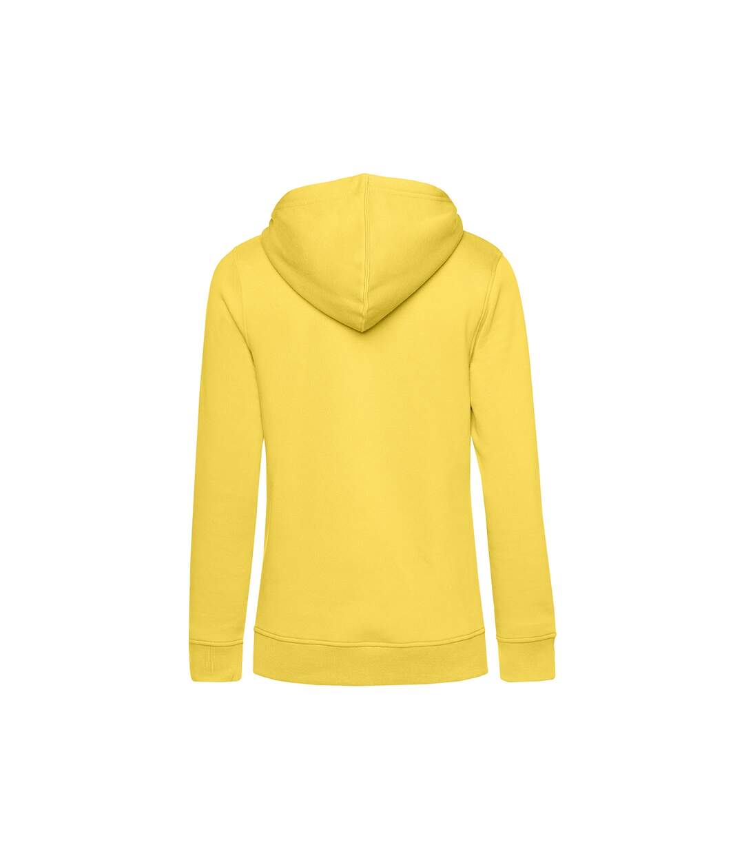 Womens/ladies organic hoodie blazing yellow B&C