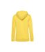 Sweat à capuche femme jaune vif B&C