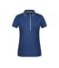 Polo Motif/style À Rayures Femme Bleu Marine Blanc James And Nicholson-1