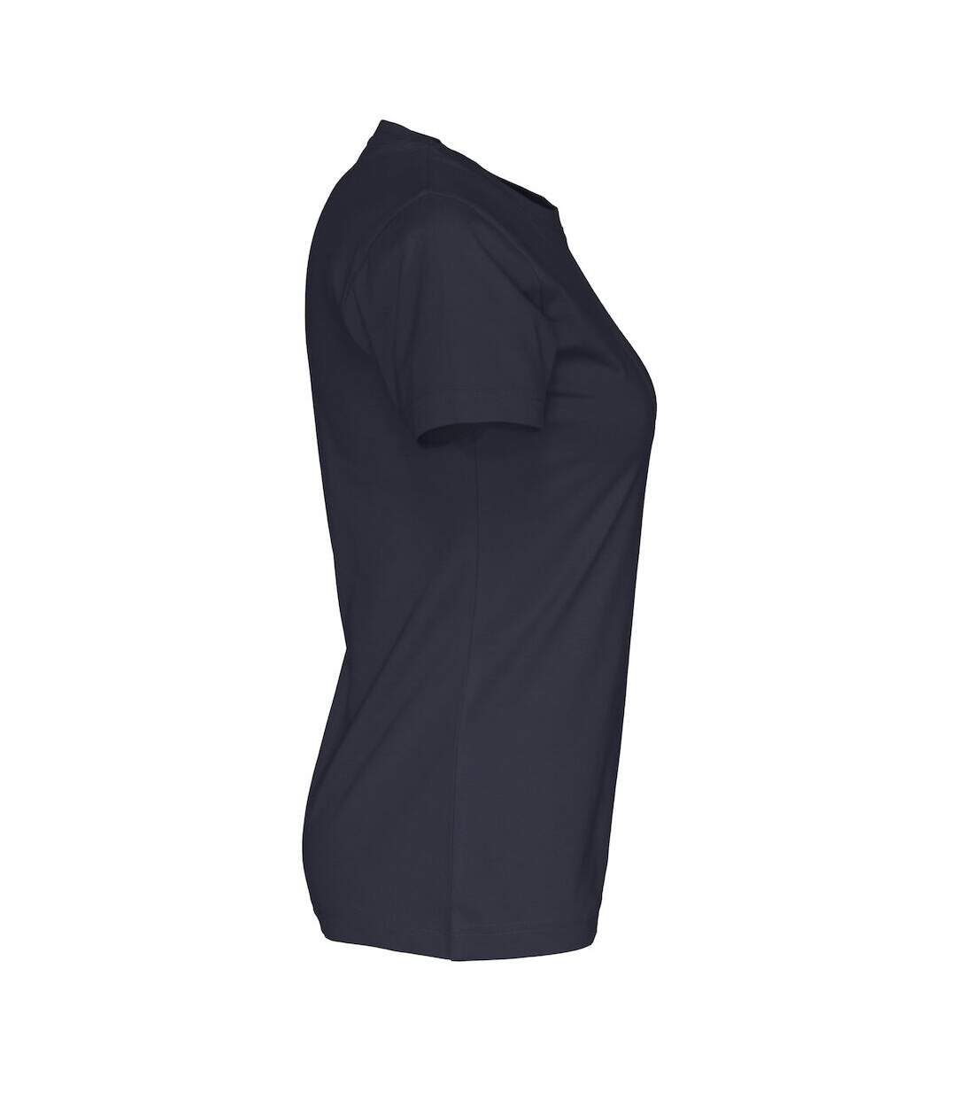 Womens/ladies Organic T-shirt Navy Cottover-4
