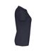 Womens/ladies Organic T-shirt Navy Cottover-4