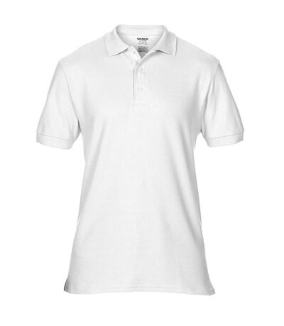 Gildan Mens Hammer Plain Pique Polo Shirt (White)