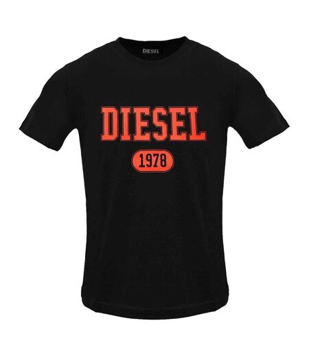 T-shirt Motif/style Logo Caviar Homme Noir Diesel
