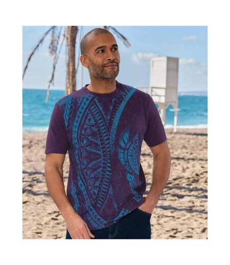 T-shirts homme violet / turquoise vif Atlas For Men