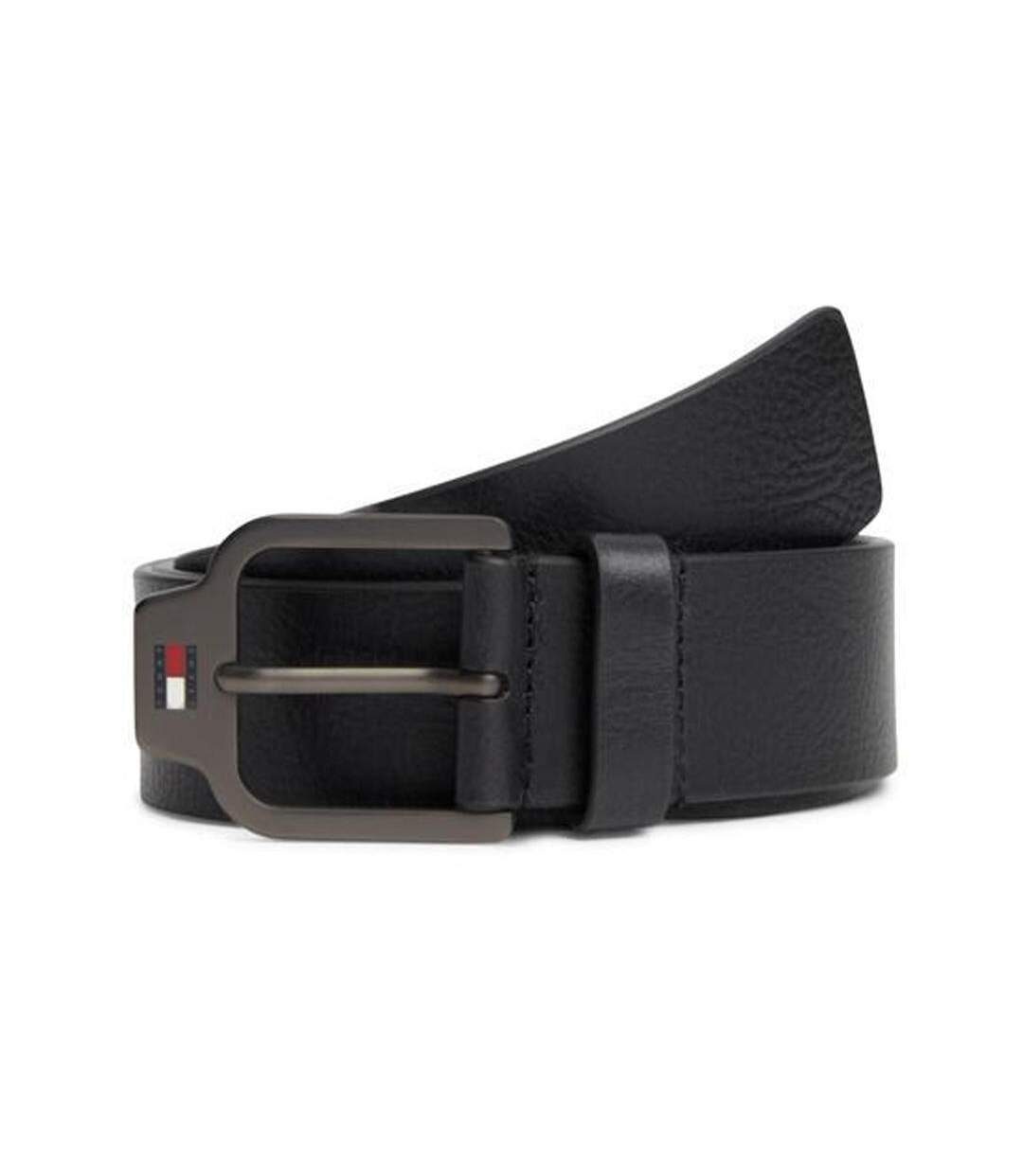 Ceinture noire homme tommy hilfiger tjm scanton seasonal-1