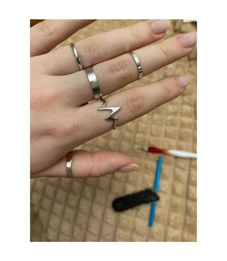 5 Piece Stackable Midi Gold Silver Knuckle Boho Ring Set