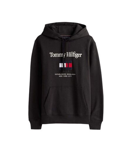 Sweat À Capuche Homme Noir Tommy Hilfiger