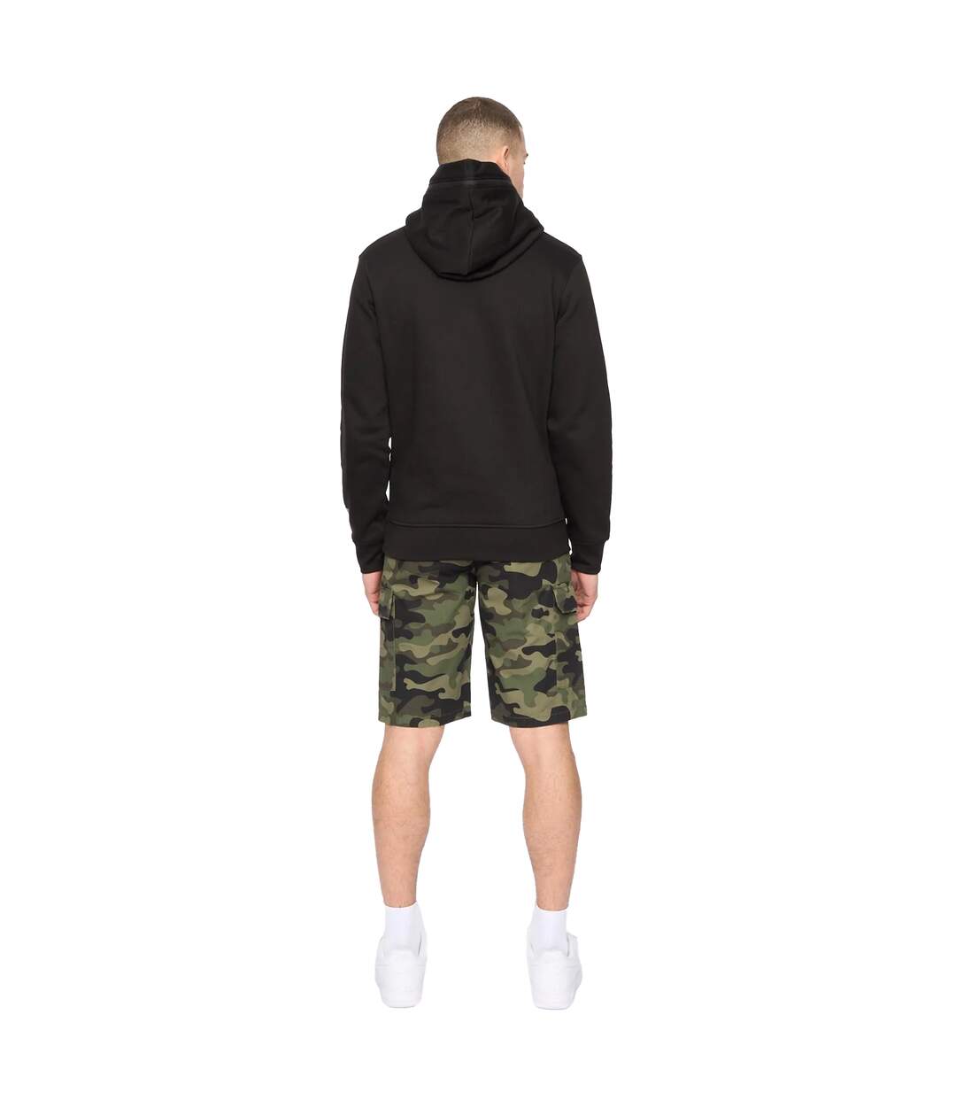 Mens camtort hoodie black Crosshatch-2
