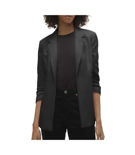 Blazer noir femme vero moda carla 3/4
