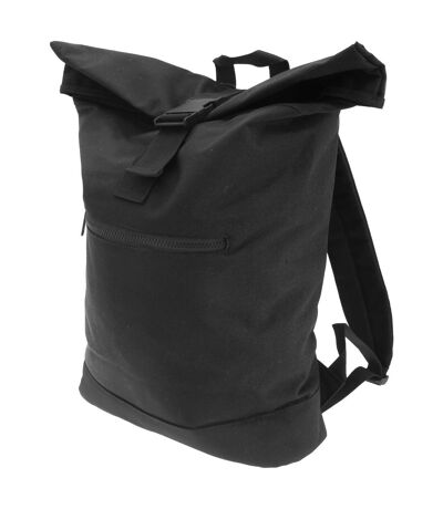 Bagbase Roll-Top Backpack / Rucksack / Bag (12 Liters) (Pack of 2) (Black) (One Size) - UTBC4177