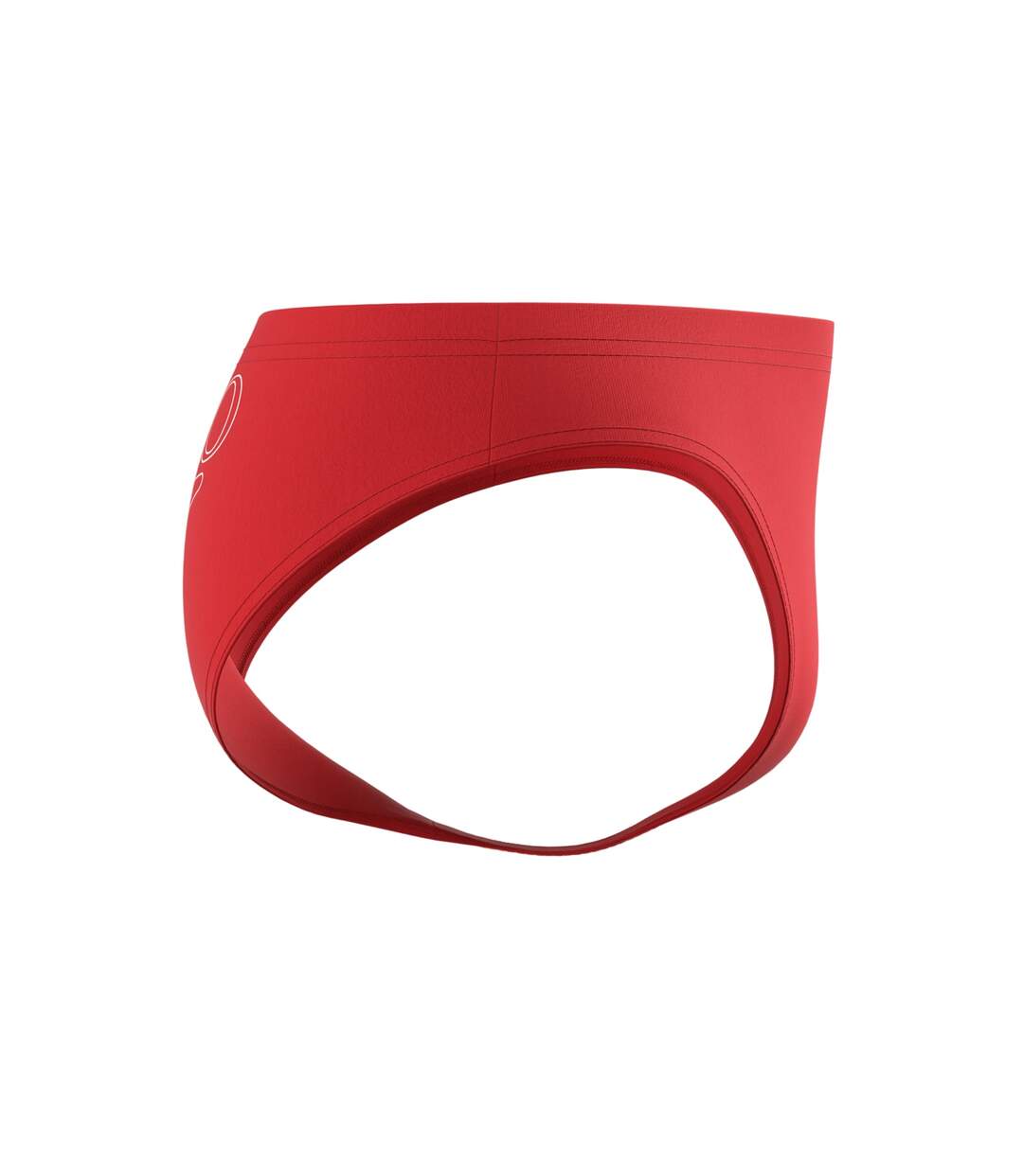 Mens Big Logo Endurance+ Swim Briefs Red Speedo-4