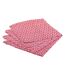 Lot de 4 Serviettes de Table Olia 40x40cm Rouge-1