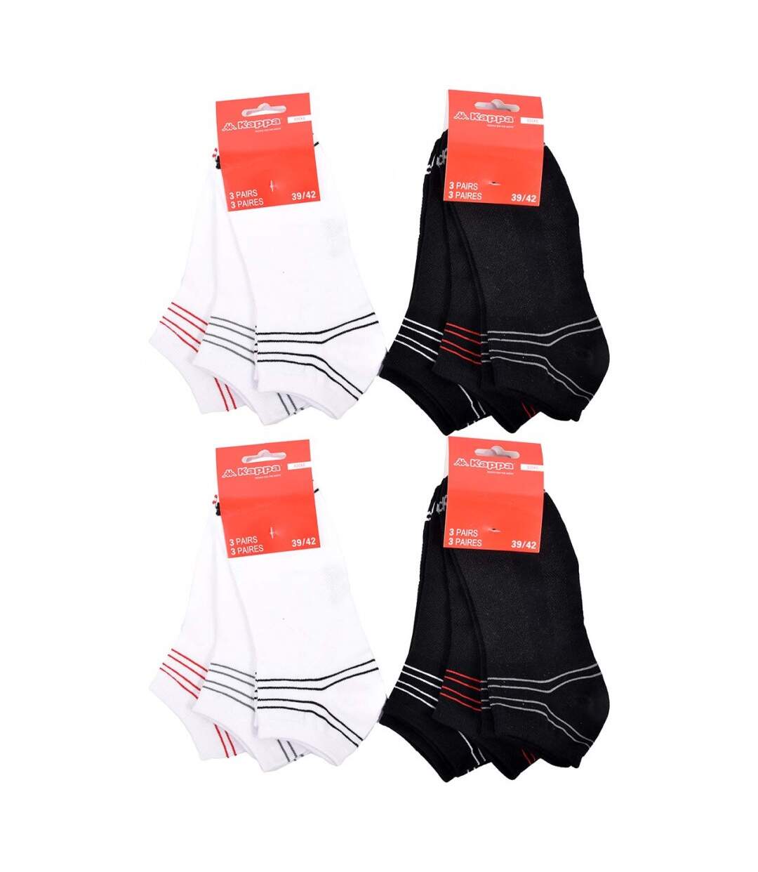 Chaussettes KAPPA SNEAKER - Pack de 12 pcs 4847-4