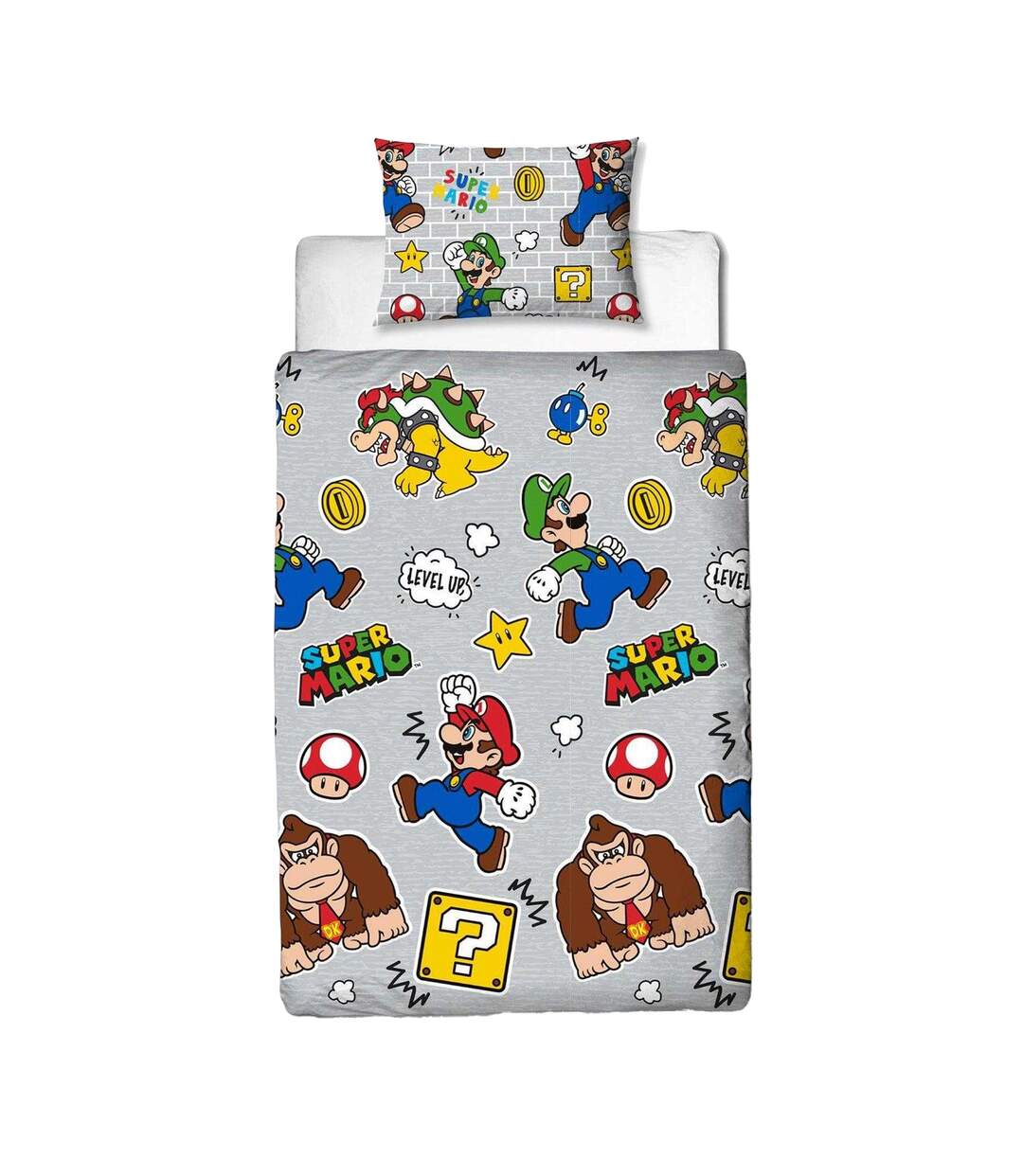 Reversible Duvet Set Multicoloured Super Mario-1