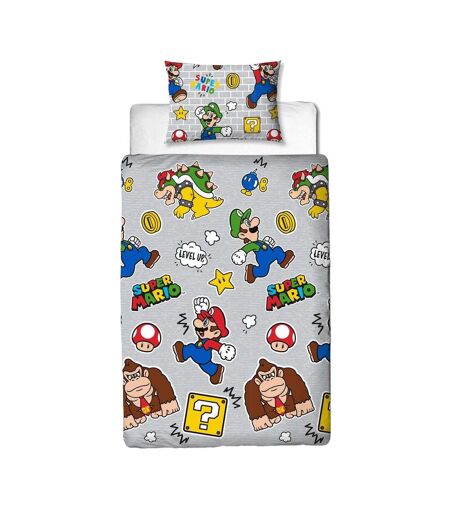 Reversible Duvet Set Multicoloured Super Mario