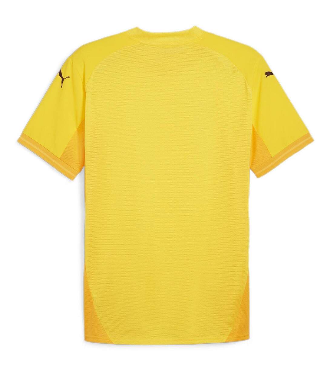 Mens Teamfinal Jersey T-shirt Yellow Black Puma-2