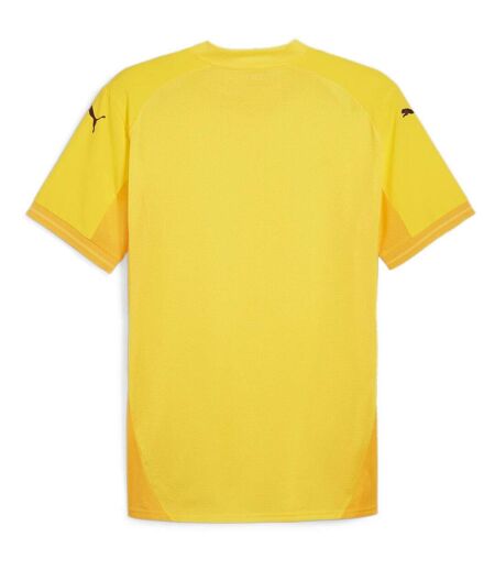 Mens Teamfinal Jersey T-shirt Yellow Black Puma