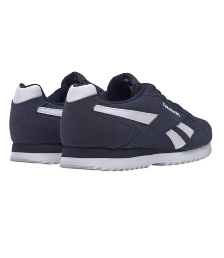 Mens Royal Glide Ripple Suede Trainers Navy White Reebok